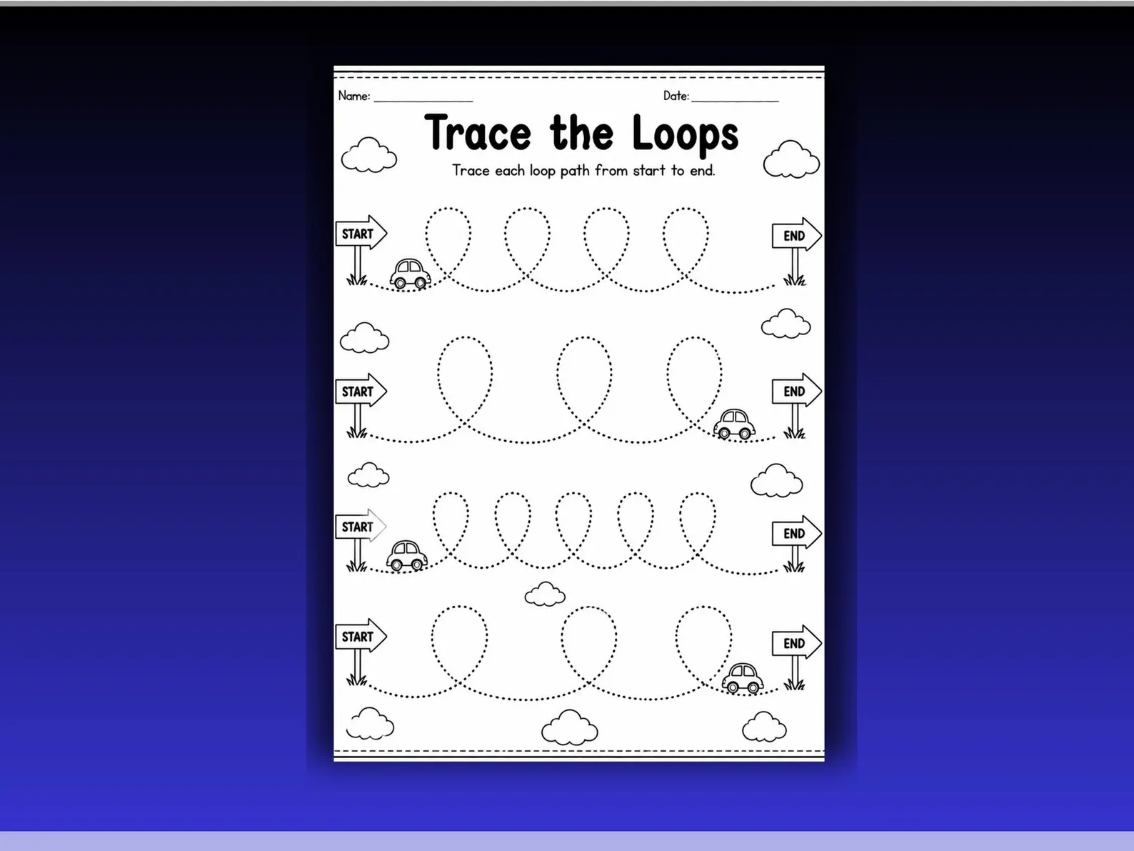 CuteLearner printable Tracing Lines Worksheets Bundle, Preschool Printable PDF, Kindergarten Curriculum Learning, Pre Handwriting, Digital Download — Tracing Wo — preview 6